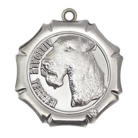 Airedale TerrierId Tag Silver Finish - Tags4Tails