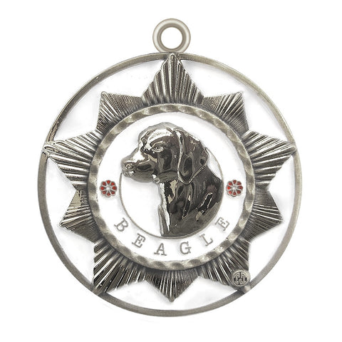 Beagle Dog Id Tag Silver Finish - Tags4Tails