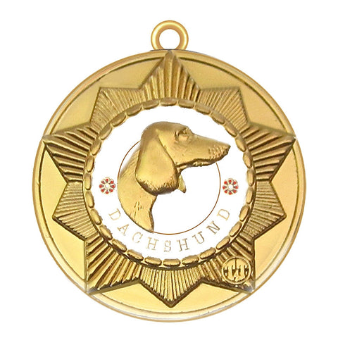 Dachshund Dog Id Tag Gold Finish - Tags4Tails