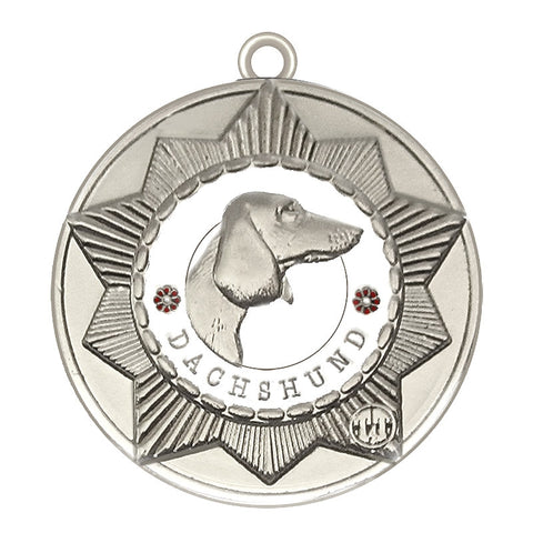 Dachshund Dog Id Tag Silver Finish - Tags4Tails