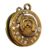 Shih Tzu Dog Id Tag Antique Gold Finish - Tags4Tails