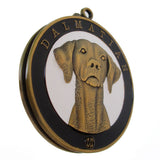 Dalmatian Dog Id Tag Antique Gold Finish - Tags4Tails