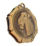 Airedale Terrier Dog Id Tag Antique Gold Finish - Tags4Tails
