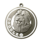 Doodle Dog Id Tag Antique Silver Finish - Tags4Tails
