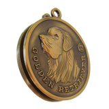 Golden Retriever Dog Id Tag Tag Antique Gold Finish - Tags4Tails