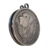 Golden Retriever Dog Id Tag Antique Silver Finish - Tags4Tails