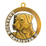 Labrador Retriever  Dog Id Tag Antique Gold Finish - Tags4Tails