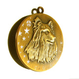 Collie Id Tag Antique Gold Finish - Tags4Tails