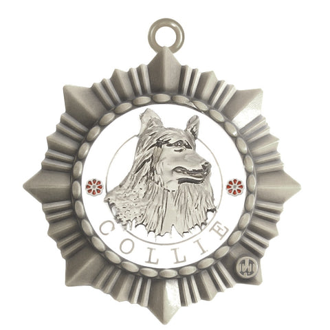 Collie Id Tag Silver Finish - Tags4Tails