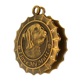 Mutt Dog Id Tag Antique Gold Finish - Tags4Tails
