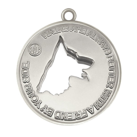 Walks GS Dog Id Tag Silver Finish - Tags4Tails