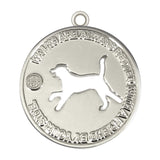 Walk with a Friend Dog Id Tag Silver Finish - Tags4Tails