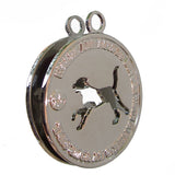 Walk with a Friend Dog Id Tag Silver Finish - Tags4Tails