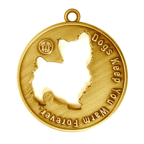 Warm Friend in Antique Gold Finish - Tags4Tails