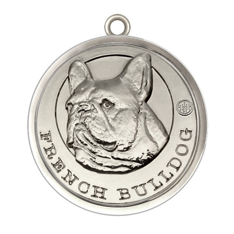 French Bulldog Silver Finish Dog Id Tag - Tags4Tails