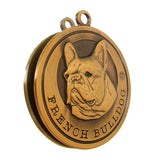 French Bulldog Antique Gold Finish Dog Id Tag - Tags4Tails