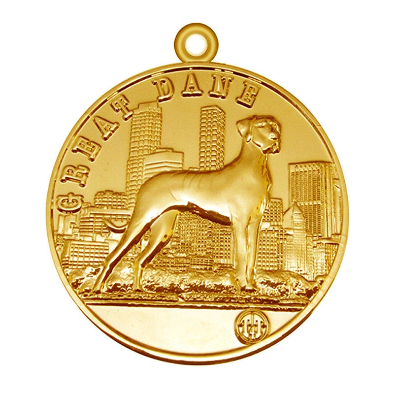 Great Dane Dog Id Tag Gold Finish - Tags4Tails