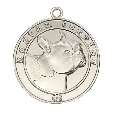 Boston Terrier Id Tag Silver Finish - Tags4Tails