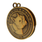 Boston Terrier Dog Id Tag Antique Gold Finish - Tags4Tails