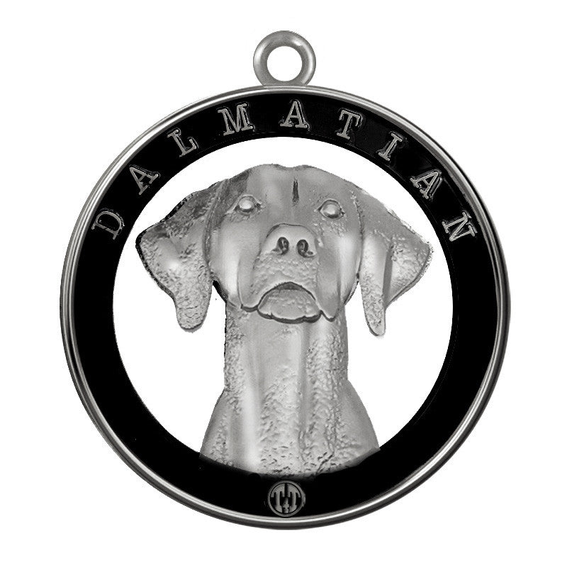 Dalmatian Dog Id Tag Silver Finish - Tags4Tails
