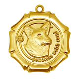 Pembroke Welsh Corgi Dog Id Tag Gold Finish - Tags4Tails