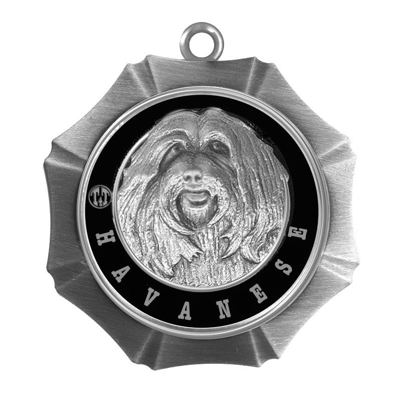 Havanese Dog Id Tag Antique Silver Finish - Tags4Tails