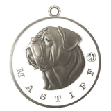 Mastiff Dog Id Tag Antique Silver Finish - Tags4Tails