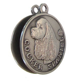 Cocker Spaniel Id Tag Antique Silver Finish - Tags4Tails