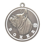Boxer Id Tag Antique Silver Finish - Tags4Tails