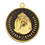 Maltese Dog Id Tag Gold Finish - Tags4Tails