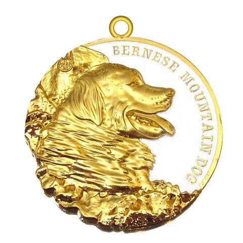Bernese Mountain Dog Dog Id Tag Gold Finish - Tags4Tails