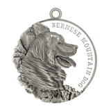 Bernese Mountain Dog Dog Id Tag Antique Silver Finish - Tags4Tails