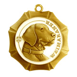 Weimaraner Dog Id Tag Antique Gold Finish - Tags4Tails