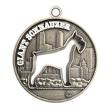 Giant Schnauzer Dog Id Tag Antique Silver Finish - Tags4Tails