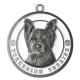 Yorkshire Terrier Dog Id Tag Antique Silver Finish - Tags4Tails