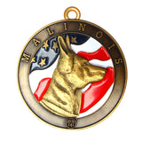 Malinois Dog Id Tag Antique Gold Finish - Tags4Tails