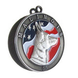 Malinois Dog Id Tag Antique Silver Finish - Tags4Tails