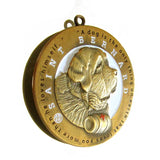 Saint Bernard Dog Id Tag Antique Gold Finish - Tags4Tails