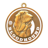 Bloodhound Dog Id Tag Antique Gold Finish - Tags4Tails