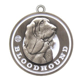 Bloodhound Dog Id Tag Antique Silver Finish - Tags4Tails