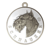 Schnauzer Dog Id Tag Antique Silver Finish - Tags4Tails