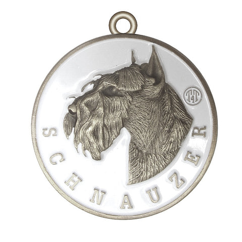 Schnauzer Dog Id Tag Antique Silver Finish - Tags4Tails