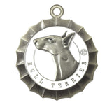 Bull Terrier dog Id Tag Antique Silver Finish - Tags4Tails