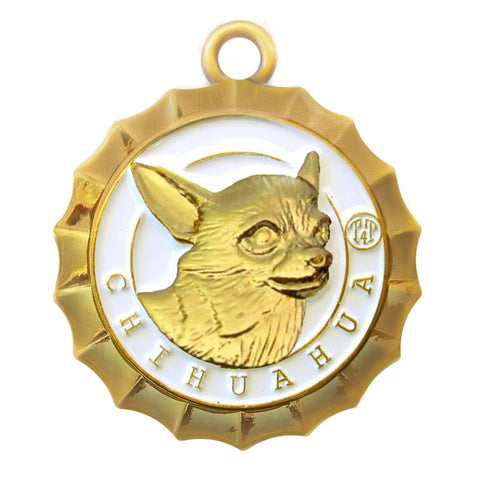 Chihuahua Id Tag Gold Finish - Tags4Tails