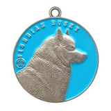 Siberian Husky Dog Id Tag Antique Silver Finish - Tags4Tails