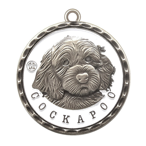 Cockapoo Id Tag Antique Silver Finish - Tags4Tails